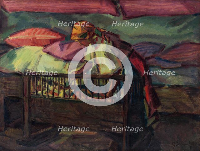 By a Cradle, around 1936. Creator: Gustav Mally.