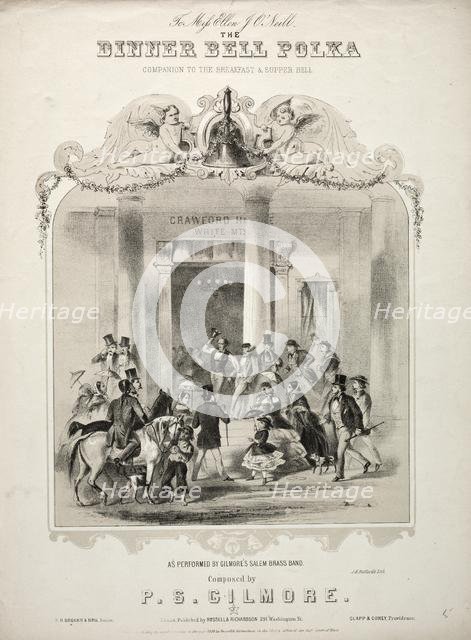 The Dinner Bell Polka - Sheet Music Cover. Creator: Winslow Homer (American, 1836-1910).