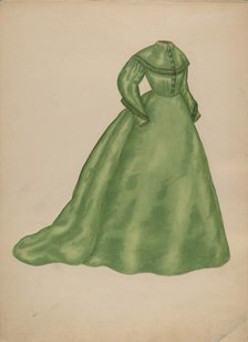 Wedding Dress, c. 1940. Creator: Mary Fitzgerald.