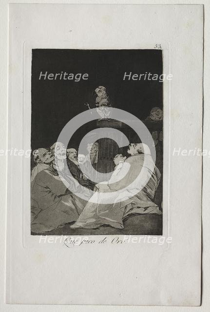 Caprichos: What a Golden Beak!. Creator: Francisco de Goya (Spanish, 1746-1828).