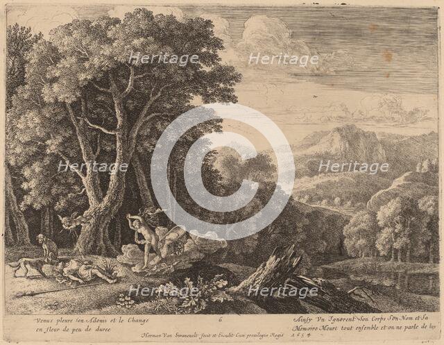 Venus Lamenting over Adonis' Death. Creator: Herman van Swanevelt.