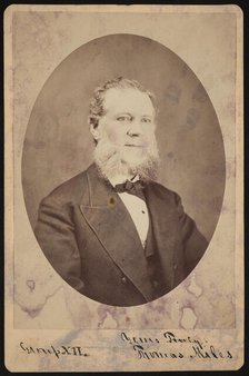 Portrait of Thomas Miles, Before 1876. Creator: Unknown.