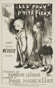 Les Pauv' P'tits Fieux, 1892. Creator: Theophile Alexandre Steinlen.