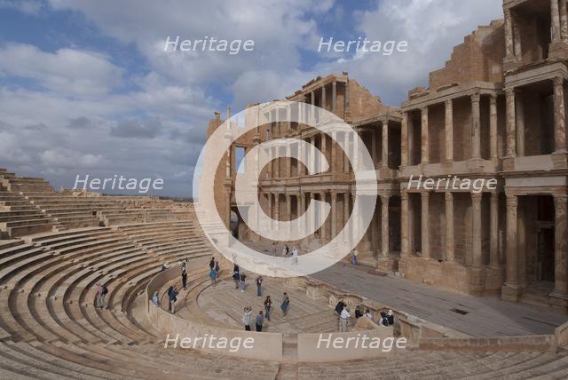 Libya, Sabratha, Theatre, 2007. Creator: Ethel Davies.