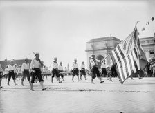 Columbus Memorial. Parade At Unveiling, 1912. Creator: Harris & Ewing.