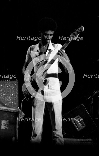 Alphonso Johnson, London, 1976.   Artist: Brian O'Connor.