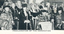'Proclamation of the Coronation', 1936 (1937). Artist: Unknown.