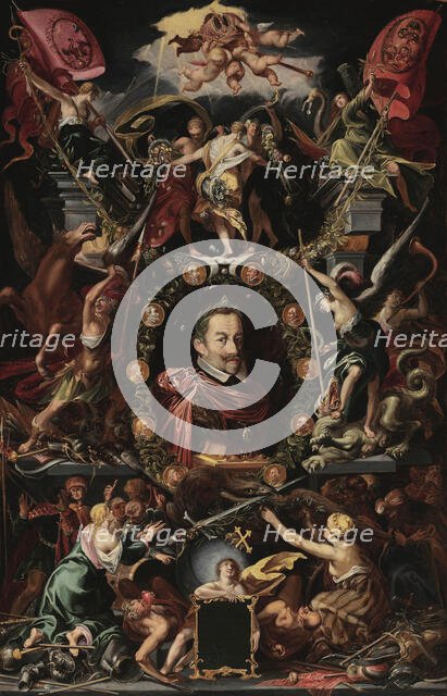 Allegory of the reign of Emperor Matthias (1557-1619), 1614-1616. Creator: Sadeler, Aegidius (1575-1629).