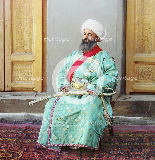 Kush-Beggi (Minister of the Interior), Bukhara, between 1905 and 1915. Creator: Sergey Mikhaylovich Prokudin-Gorsky.