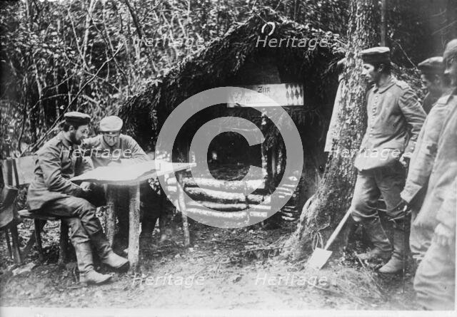 German soldiers in the Aisne District, 26 Dec 1914. Creator: Bain News Service.