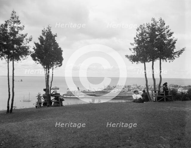 Picnic grounds, Mackinac Island, Mich., c.between 1910 and 1920. Creator: Unknown.