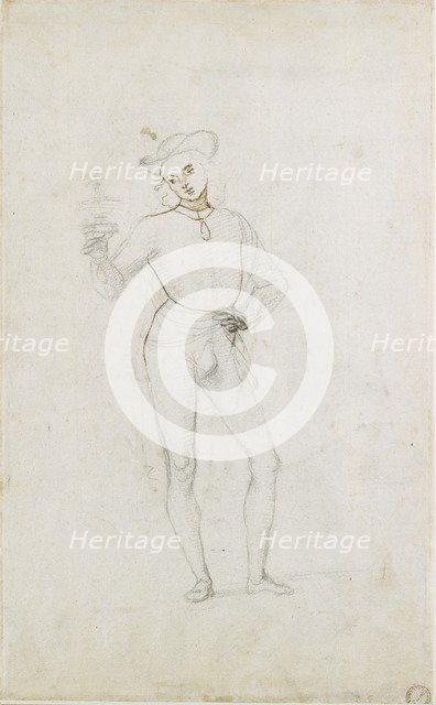 A Study for a Figure in an Adoration of the Magi, c1470-1520. Artist: Perugino.