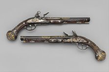 Pair of Flintlock Pistols Made for Ferdinand IV...Italo-Spanish, Naples, ca. 1768. Creators: Royal Arms Manufactory, Michele Battista, Emanuel Esteva.