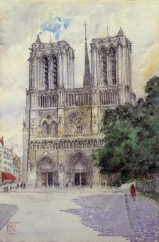 Cathedral of Notre Dame, Paris, 1933. Creator: Cass Gilbert.
