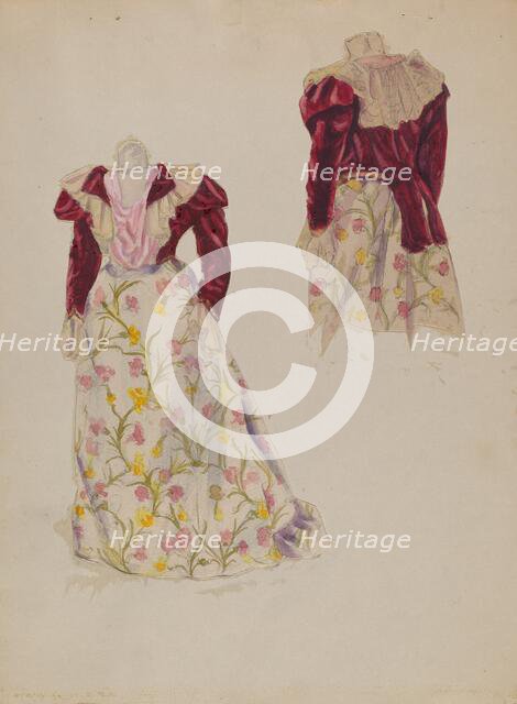 Dress, 1935/1942. Creator: George B. Wally.