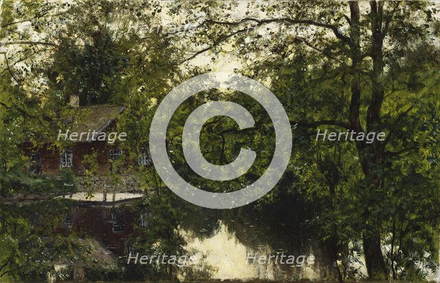 A summer night in Bergslagen, 1899. Creator: Olof Per Ulrik Arborelius.