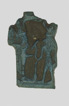 Amulet of the Gods Amun-Ra Kamutef and Horus, Egypt, Late Period-Ptolemaic Period (7th-1st cent BCE) Creator: Unknown.