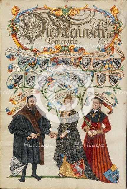 The Nineteenth Generation, Balthasar Derrer, about 1626-1711. Creator: Unknown.