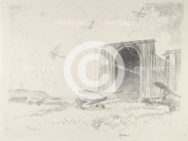 The Balloon-Shed, 1916. Creator: Joseph Pennell.