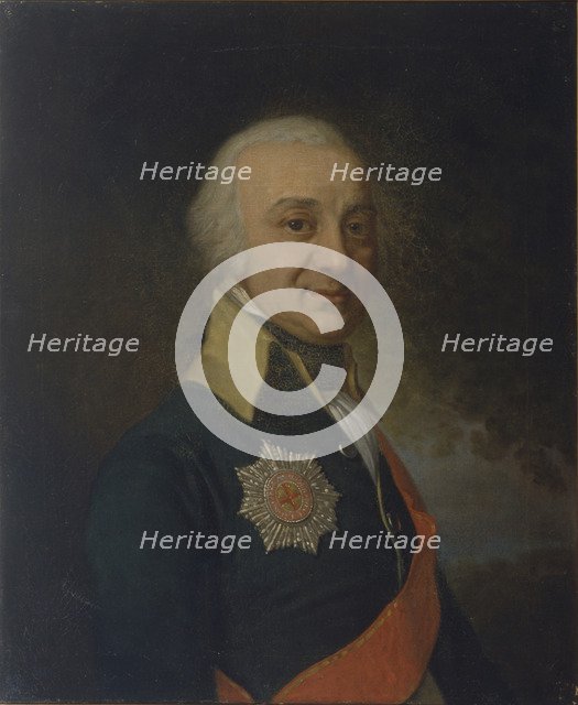 Portrait of the Pavel Stepanovich Runich (1747-1825), c. 1800. Artist: Borovikovsky, Vladimir Lukich (1757-1825)