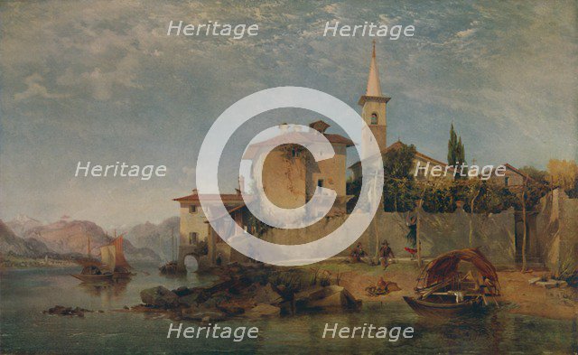 'Italian Lake Scene', 1853, (1935). Creator: George Edwards Hering.