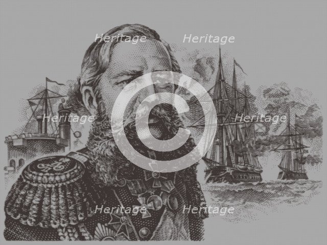 Portrait of the Admiral Grigory Ivanovich Butakov (1820-1882), 20th century. Artist: Anonymous  