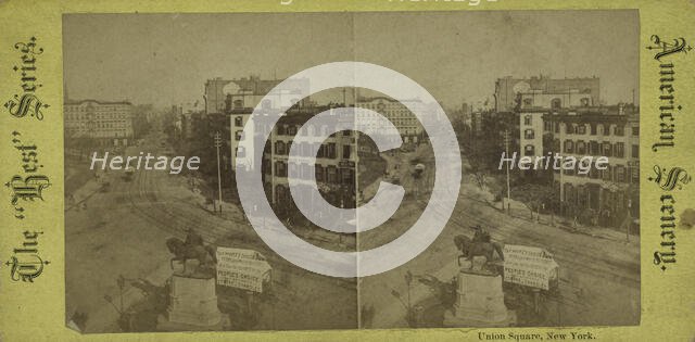 Union Square, New York, c1850-1930. Creator: Unknown.