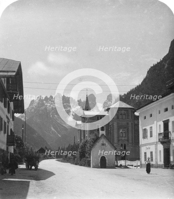 Landro and Monte Cristallo, Tyrol, Italy, c1900s.Artist: Wurthle & Sons