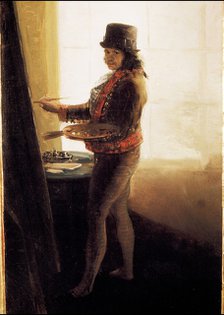 Francisco de Goya y Lucientes (1746-1828). Spanish Painter in a self-portrait.