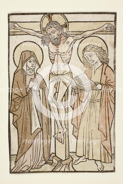 Christ on the Cross Between Mary and Saint John, 1460/70. Creator: Unknown.