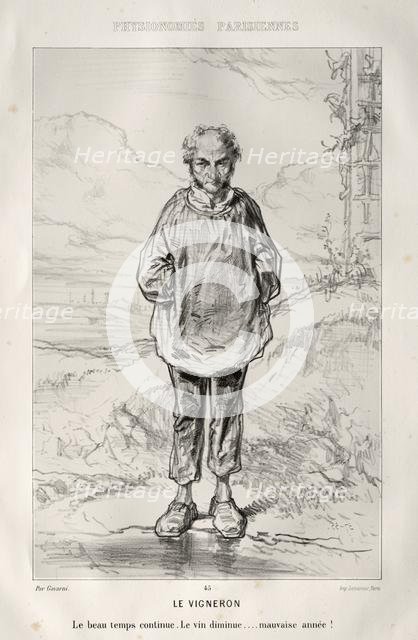 Le Vigneron. Creator: Paul Gavarni (French, 1804-1866).