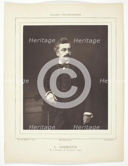 L. Andrieux, c. 1876. Creator: Ferdinand J. Mulnier.