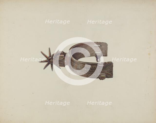 Spur, c. 1936. Creator: Gerald Transpota.