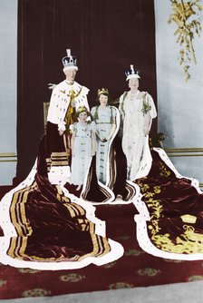 'King George VI and Queen Elizabeth on their Coronation Day', 1937. Artist: Unknown.