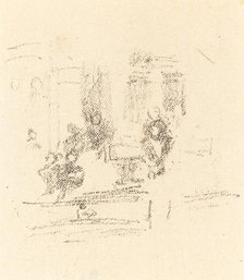 Trial Sketch: An Interior, c. 1891. Creator: James Abbott McNeill Whistler.