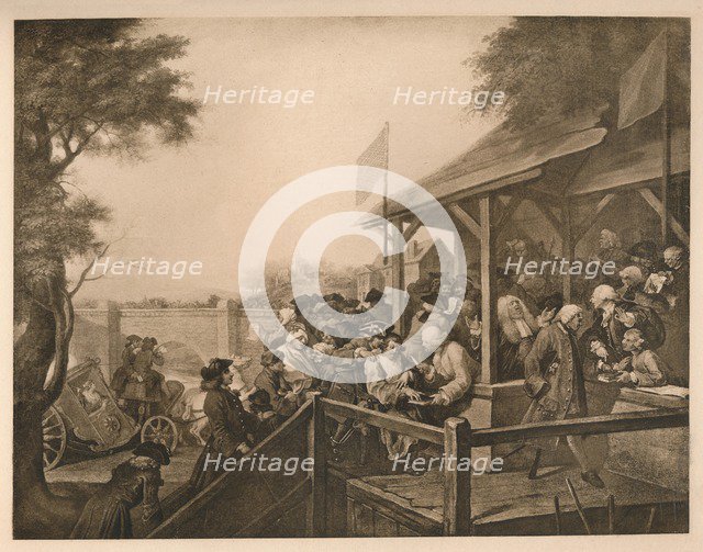 'The Polling', Plate III from 'The Humours of an Election', 1757. Artist: William Hogarth.