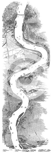 Panorama of the Rhine, 1845. Creator: Unknown.