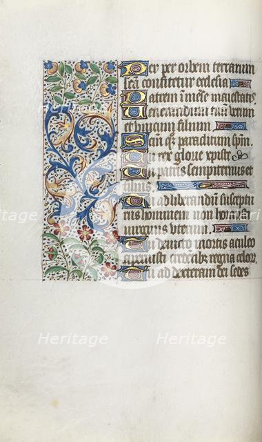 Book of Hours (Use of Rouen): fol. 37v, c. 1470. Creator: Master of the Geneva Latini (French, active Rouen, 1460-80).