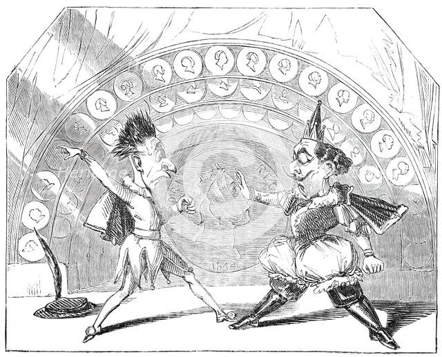 Scene from "Harlequin £.S.D", at the Surrey Theatre, 1844.  Creator: Unknown.