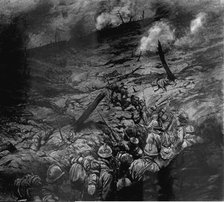 'En plein chaos: devant Douaumont, le quatrieme mois de la bataille de Verdun', 1916. Creator: Georges Bertin Scott.