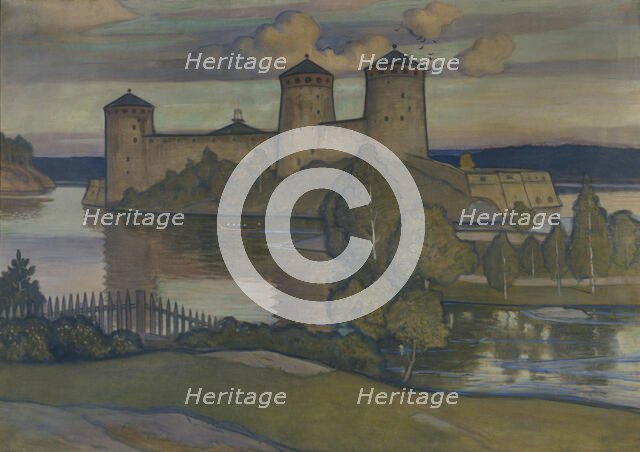 Olavinlinna, 1900. Creator: Vaino Blomstedt.