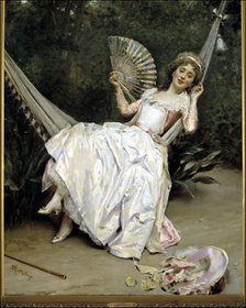 Girl in the hammock', by Raimundo Madrazo.