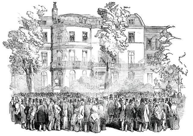 Whitehall Gardens, London, 1850.  Creator: Unknown.