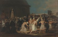 A Procession of Flagellants. Artist: Goya, Francisco, de (1746-1828)