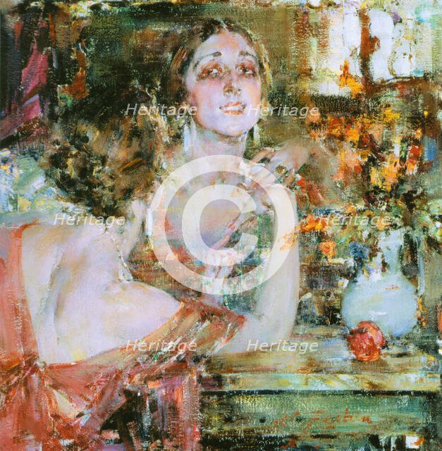 Portrait of the ballet dancer Vera Fokina (1886-1958), 1923-1925.