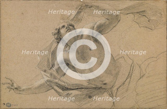 Study for the figure of Zephyr, c1639. Creator: Vouet; Simon (1590-1649).