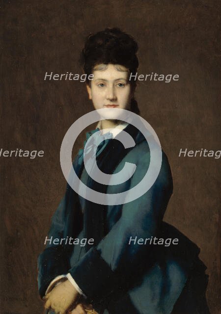 Portrait de Madame Jeantaud, 1875. Creator: Jean Jacques Henner.