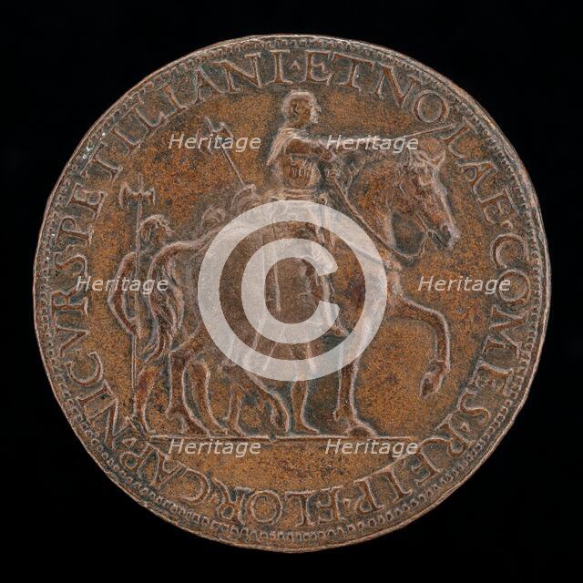 Orsini Riding [reverse], 1485/1495. Creator: Cristoforo Foppa.