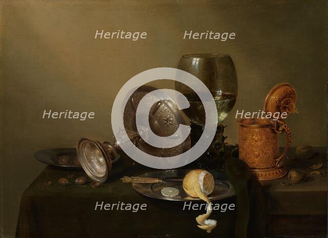 Still life with a Gilded Beer Tankard, 1634. Creator: Willem Claesz Heda.