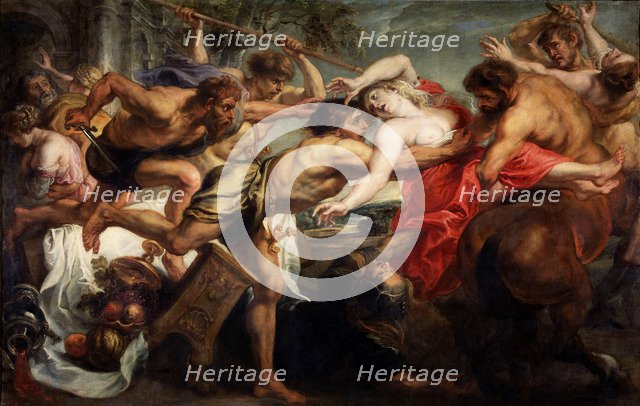 The Abduction of Hippodamia, or Lapiths and Centaurs, 1636-1638. Artist: Rubens, Pieter Paul (1577-1640)